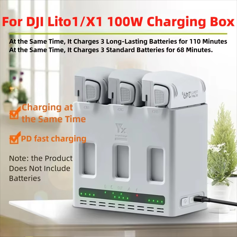Drone Charging Hub - Untuk Baterai Drone DJI LITO 1/X1,