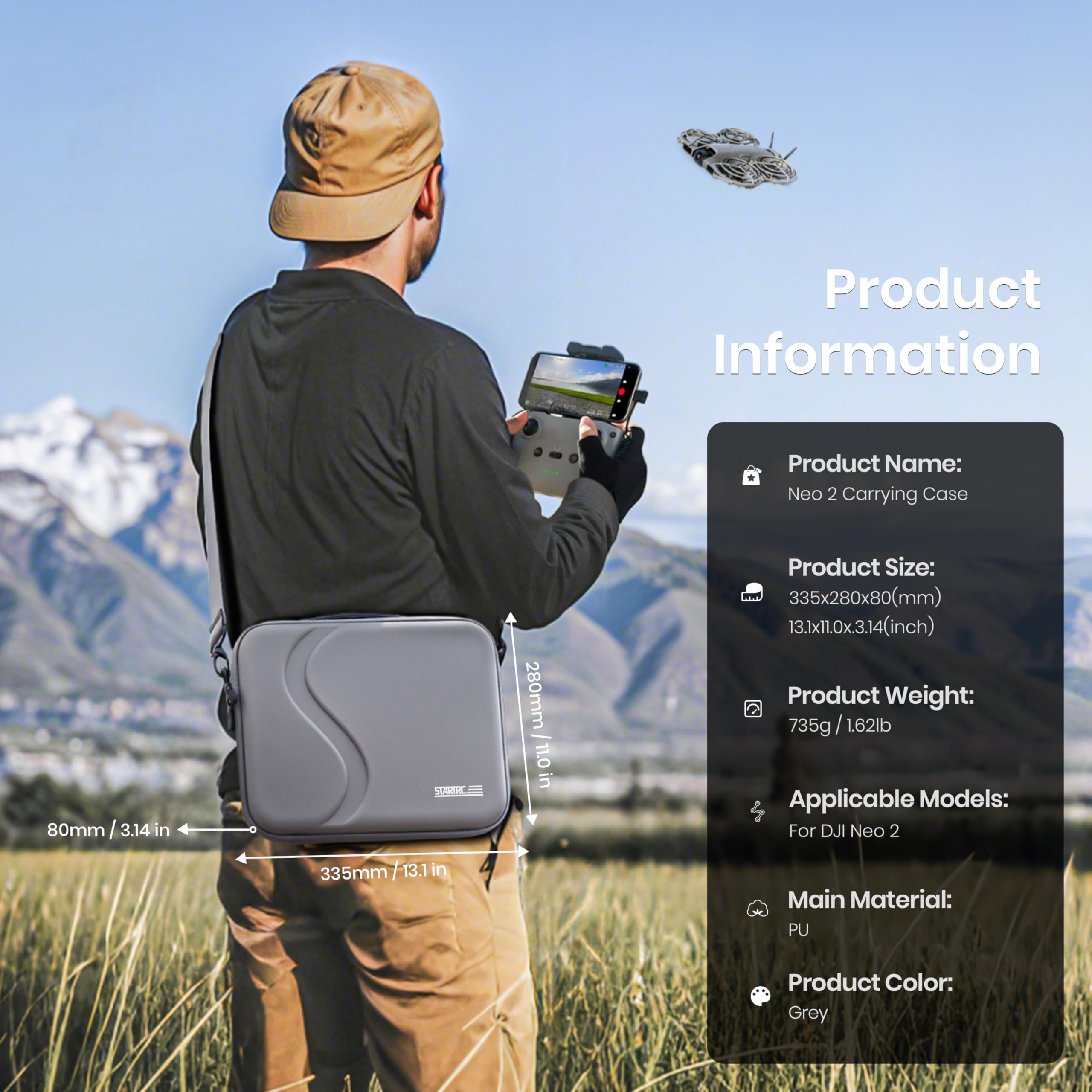 Tas Pembawa untuk Aksesoris DJ - Drone Controller Hood ulasan dan harga