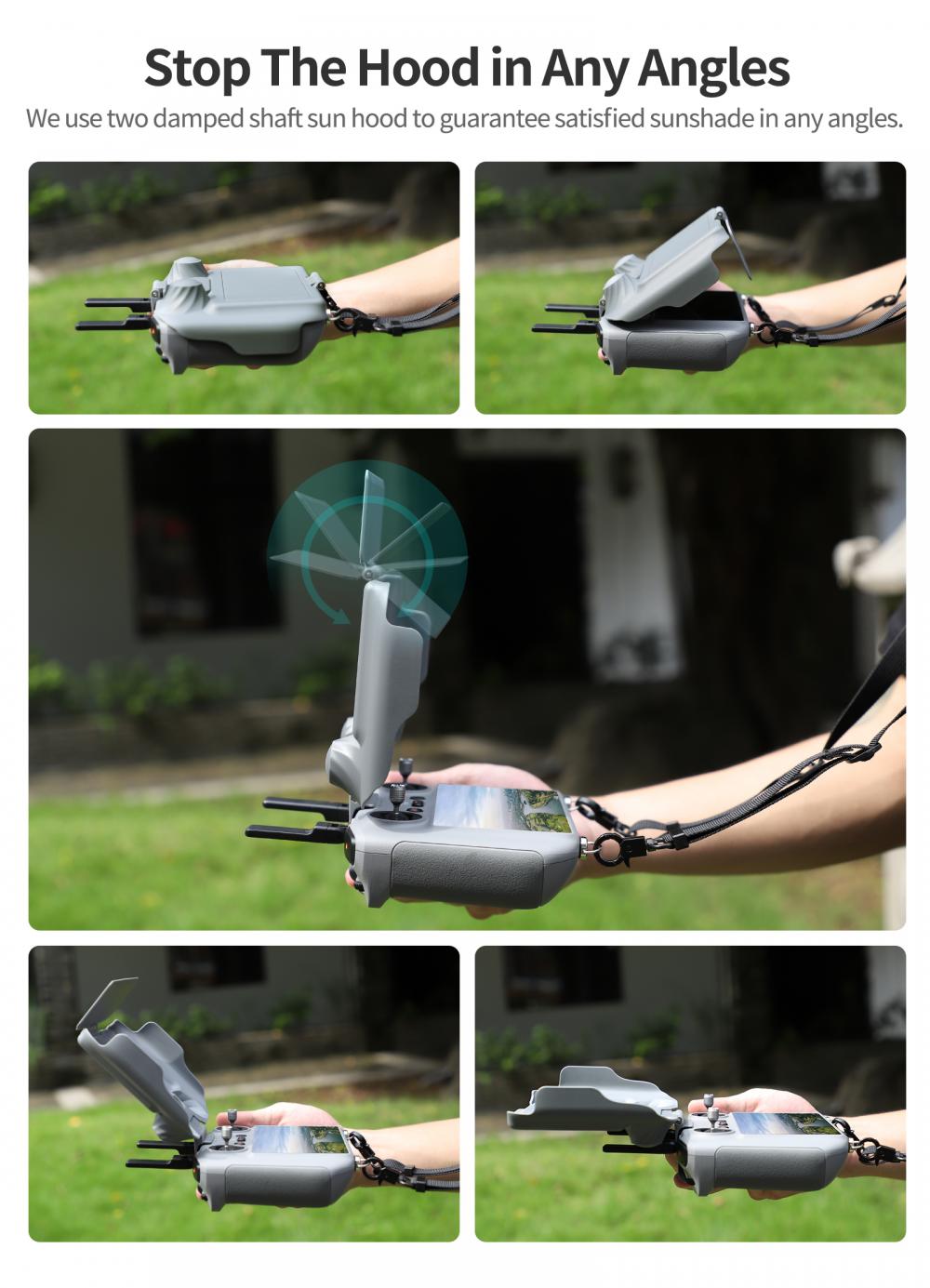 Pelindung Layar Anti Silau Unt - Drone Controller Hood ulasan dan harga